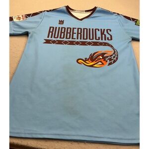 Addix Rubberducks Jersey Blue Maroon Graphic Performance Shirt XL Athletic